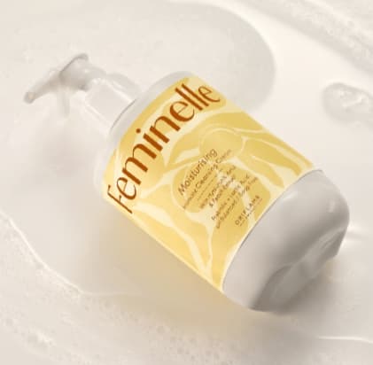 Feminelle Moisturizing Intimate Cleansing Cream With Hyaluronic Acid And Peach Extract